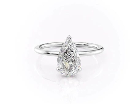 The Kamellie Set With A 3 Carat Pear Moissanite Cheap