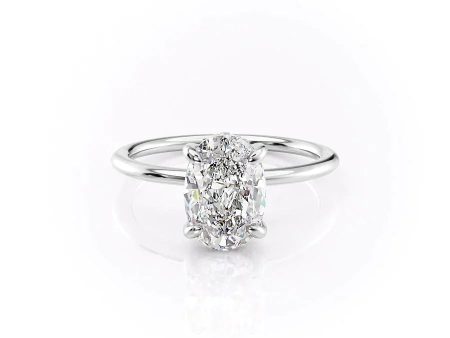 The Kamellie Set With A 2.5 Carat Oval Moissanite Online