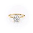 The Kamellie Set With A 4.5 Carat Round Moissanite Online Sale