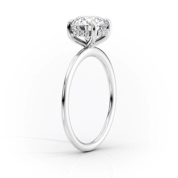 The Kamellie Set With A 2.5 Carat Round Moissanite Hot on Sale