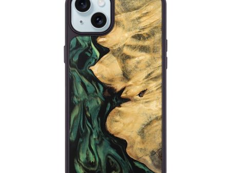 iPhone 15 Plus Wood Phone Case - Jamima (Green, 743925) on Sale