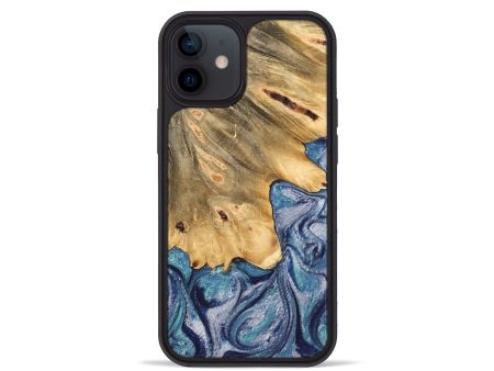 iPhone 12 mini Wood Phone Case - Tillman (Blue, 744010) Discount