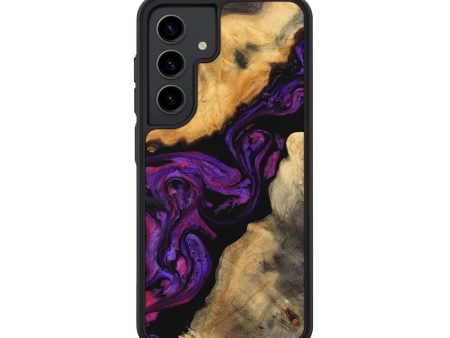 Galaxy S24 Wood Phone Case - Vito (Purple, 743457) Fashion