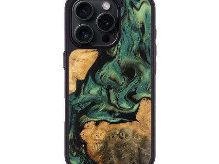 iPhone 16 Pro Wood Phone Case - Hendra (Green, 743923) Supply