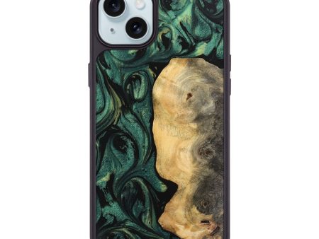 iPhone 15 Plus Wood Phone Case - Danilo (Green, 743935) Hot on Sale