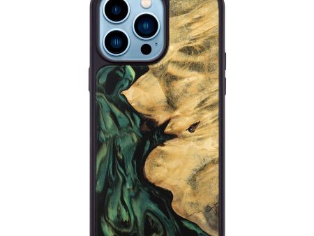 iPhone 14 Pro Max Wood Phone Case - Jamima (Green, 743925) Cheap