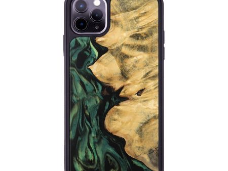 iPhone 11 Pro Max Wood Phone Case - Jamima (Green, 743925) For Discount