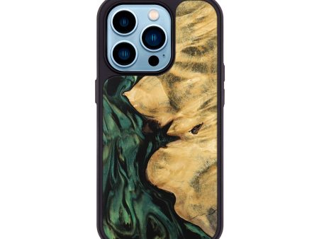 iPhone 14 Pro Wood Phone Case - Jamima (Green, 743925) Online Hot Sale