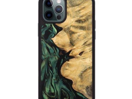 iPhone 12 Pro Max Wood Phone Case - Jamima (Green, 743925) Supply