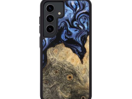 Galaxy S24 Wood Phone Case - Tadio (Blue, 743528) Sale