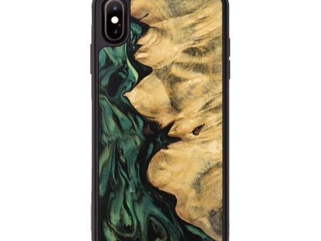 iPhone Xs Max Wood Phone Case - Jamima (Green, 743925) Hot on Sale