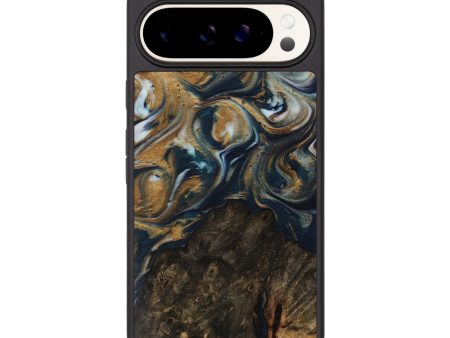 Pixel 9 Pro XL Wood Phone Case - Ruie (Teal & Gold, 743933) Discount