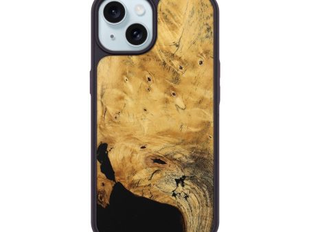 iPhone 15 Wood Phone Case - Aaron (Wood Burl, 743921) Discount