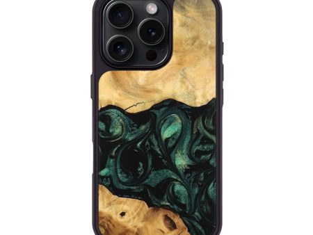 iPhone 16 Pro Wood Phone Case - Neveah (Green, 743959) Online Sale