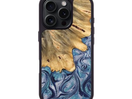 iPhone 16 Pro Wood Phone Case - Tillman (Blue, 744010) For Cheap