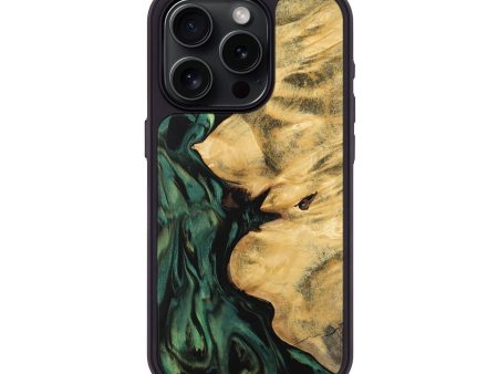 iPhone 15 Pro Wood Phone Case - Jamima (Green, 743925) Online now