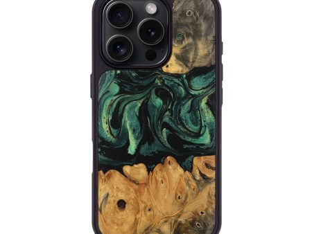 iPhone 16 Pro Wood Phone Case - Bharat (Green, 743922) Online Hot Sale