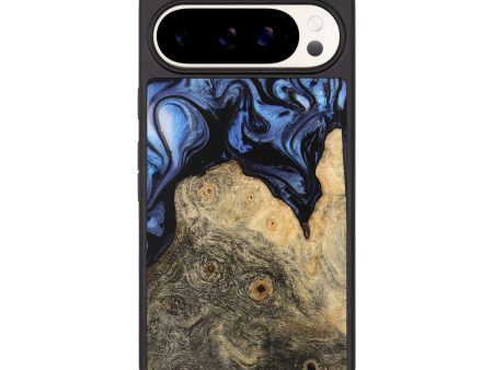 Pixel 9 Pro XL Wood Phone Case - Tadio (Blue, 743528) Hot on Sale