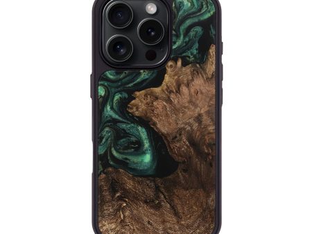 iPhone 16 Pro Wood Phone Case - Bart (Green, 742849) Online Hot Sale