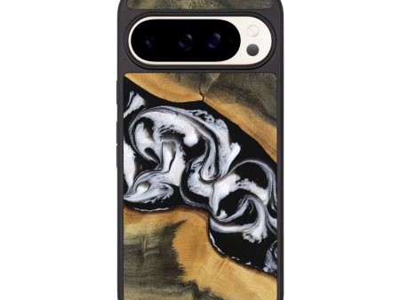 Pixel 9 Wood Phone Case - Moina (Black & White, 743126) Supply