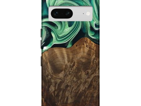 Pixel 7 Wood Live Edge Phone Case - Piper (Green, 742978) Sale