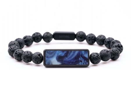 Lava Bead Wood Bracelet - Peyton (Blue, 743728) Online Hot Sale