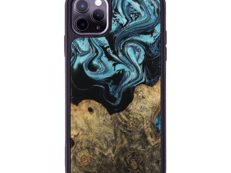 iPhone 11 Pro Max Wood Phone Case - Callum (Blue, 744035) Online Sale