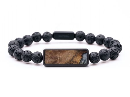 Lava Bead Wood Bracelet - Marcella (Cosmos, 743685) Supply