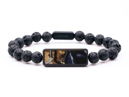 Lava Bead Wood Bracelet - Lizbeth (Pattern, 743730) Online now