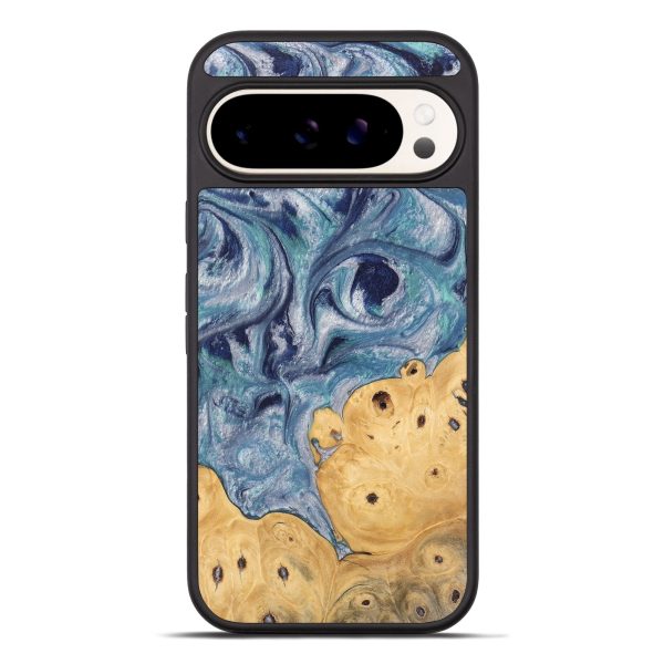 Pixel 9 Pro XL Wood Phone Case - James (Blue, 744007) Online Hot Sale