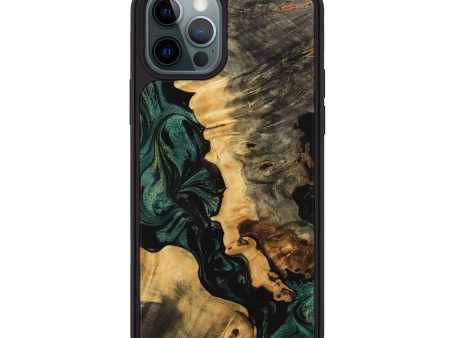 iPhone 12 Pro Max Wood Phone Case - Brandie (Green, 744031) Sale