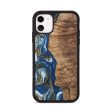 iPhone 11 Wood Phone Case - Chong (Teal & Gold, 743070) Online Sale