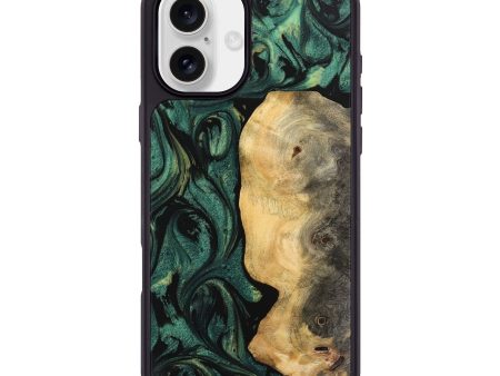 iPhone 16 Plus Wood Phone Case - Danilo (Green, 743935) Online Sale