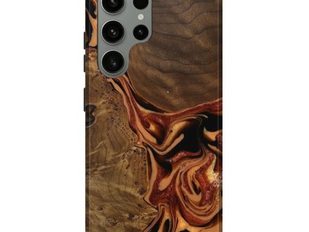 Galaxy S23 Ultra Wood Live Edge Phone Case - Yevette (Red, 742582) Online Hot Sale