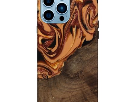 iPhone 14 Pro Max Wood Live Edge Phone Case - Ludie (Red, 742580) Supply