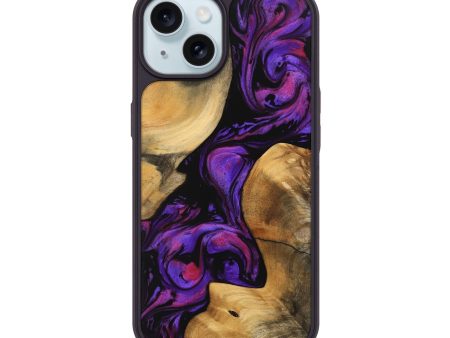 iPhone 15 Wood Phone Case - Kevin (Purple, 743500) For Discount