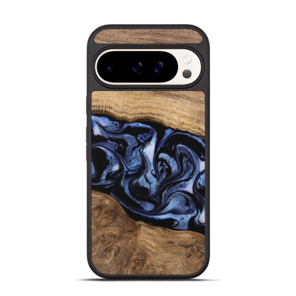 Pixel 9 Wood Phone Case - Hildred (Blue, 743387) Sale