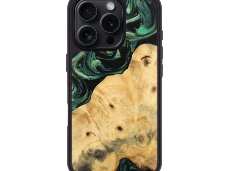 iPhone 16 Pro Wood Phone Case - Gusella (Green, 743802) Online Sale