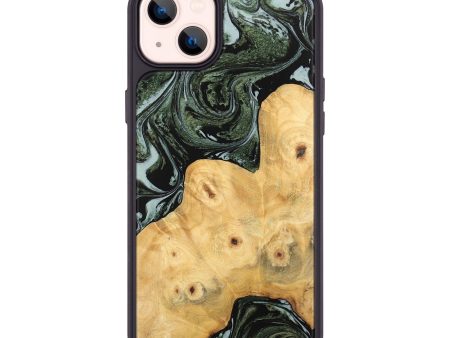 iPhone 14 Plus Wood Phone Case - Donia (Green, 743804) For Sale