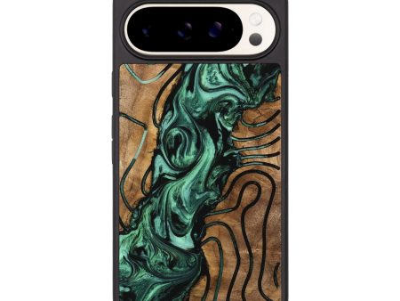 Pixel 9 Pro XL Wood Phone Case - Harriet (Green, 742430) Cheap