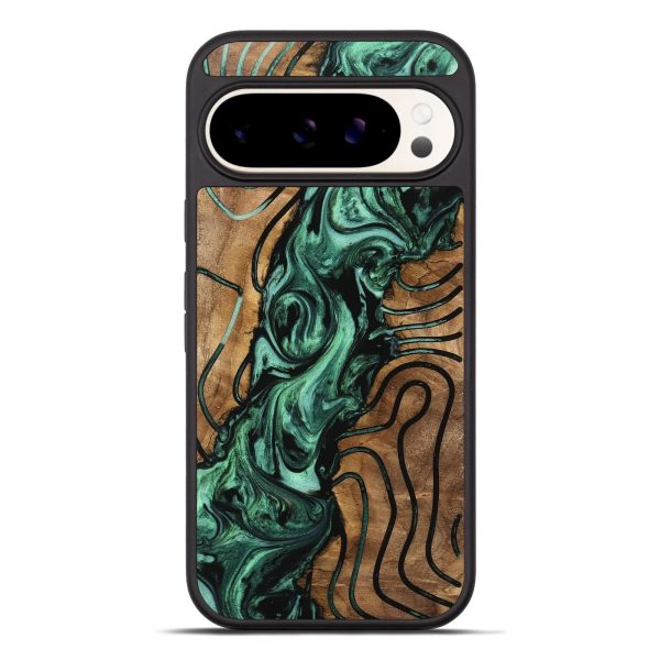 Pixel 9 Pro XL Wood Phone Case - Harriet (Green, 742430) Cheap