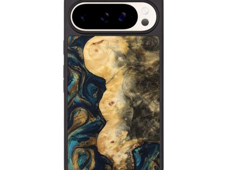 Pixel 9 Pro XL Wood Phone Case - Hamp (Teal & Gold, 743422) Online Sale