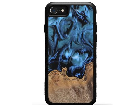 iPhone SE Wood Phone Case - Carlos (Blue, 742521) on Sale