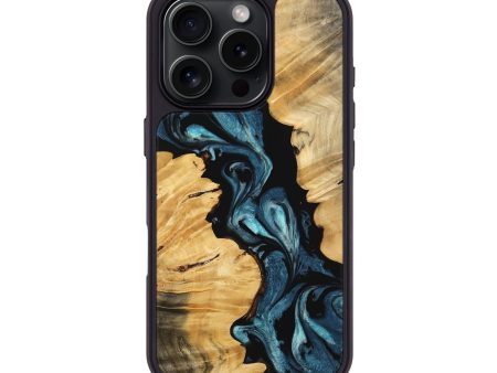 iPhone 16 Pro Wood Phone Case - Bedford (Blue, 743272) Discount