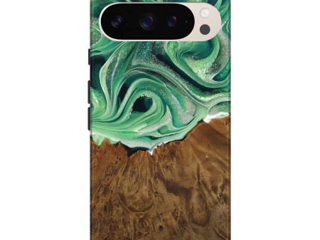 Pixel 9 Pro XL Wood Live Edge Phone Case - Chrissy (Green, 742981) Online Hot Sale