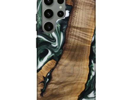 Galaxy S23 Ultra Wood Live Edge Phone Case - Hilmer (Green, 742565) For Cheap