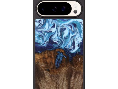 Pixel 9 Pro XL Wood Phone Case - Kierra (Blue, 742675) Fashion