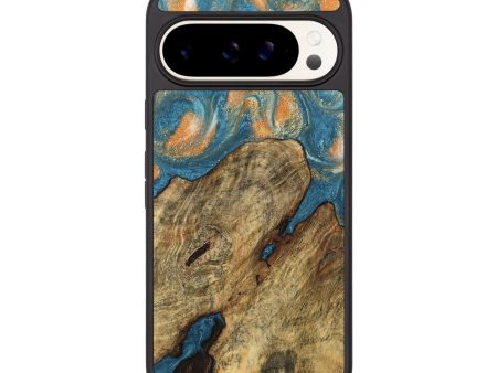 Pixel 9 Pro Wood Phone Case - Norrie (Teal & Gold, 743455) Discount