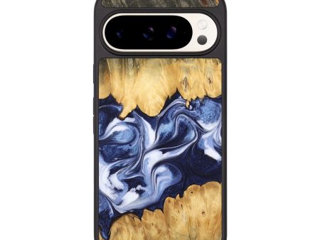 Pixel 9 Pro Wood Phone Case - Allissa (Blue, 742819) Discount