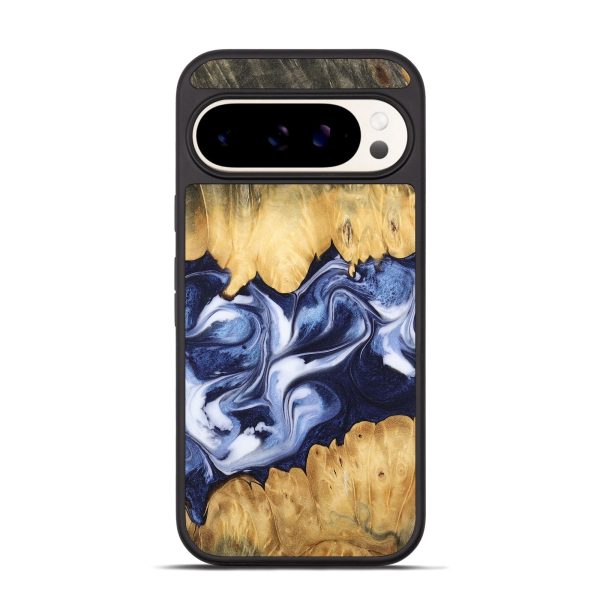 Pixel 9 Pro Wood Phone Case - Allissa (Blue, 742819) Discount